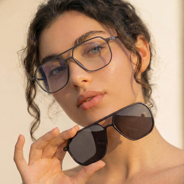 Sojos SJ5509 Sunglasses Tortoise Frame Grey Clip-on