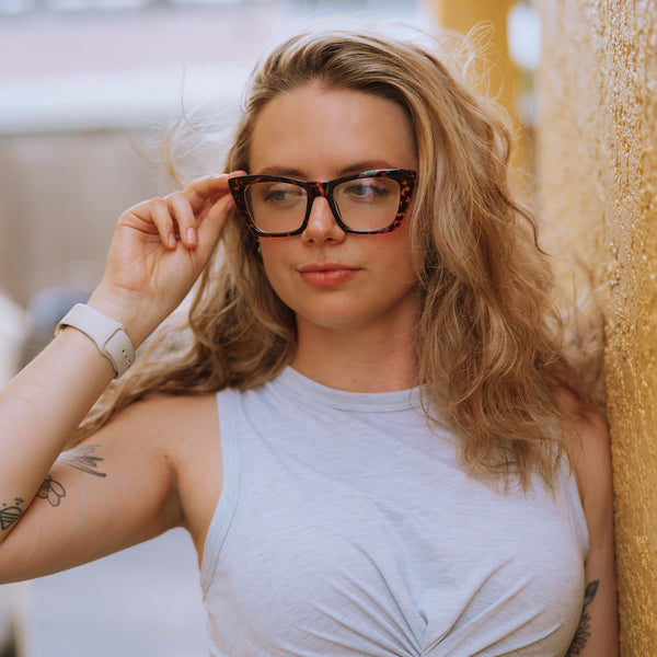 Sojos Ava Eyeglasses Black Frame