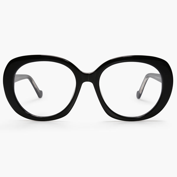 Sojos Banned Noise Eyeglasses Clear Brown Frame