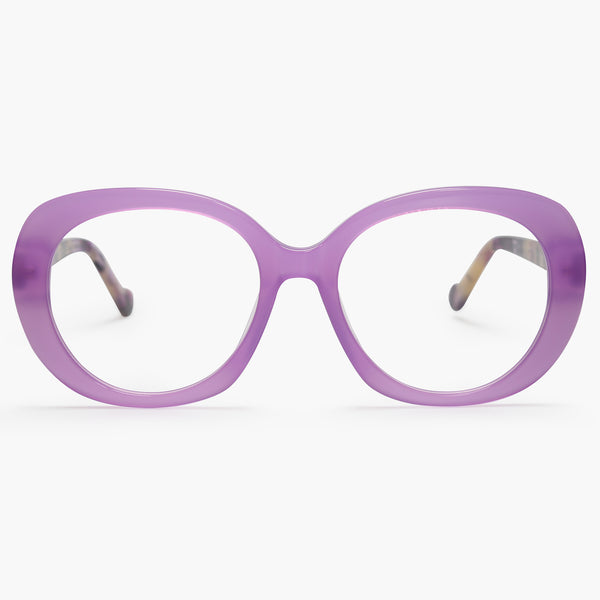 Sojos Banned Noise Eyeglasses Clear Brown Frame