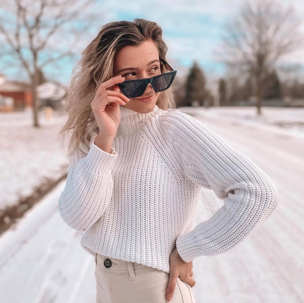 Sojos Bella Sunglasses Black Frame Grey Lens