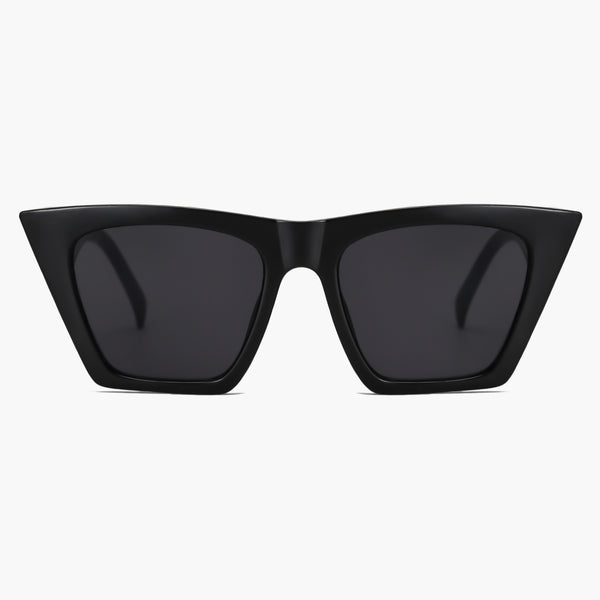 sojos Bella Sunglasses Black Frame Grey Lens