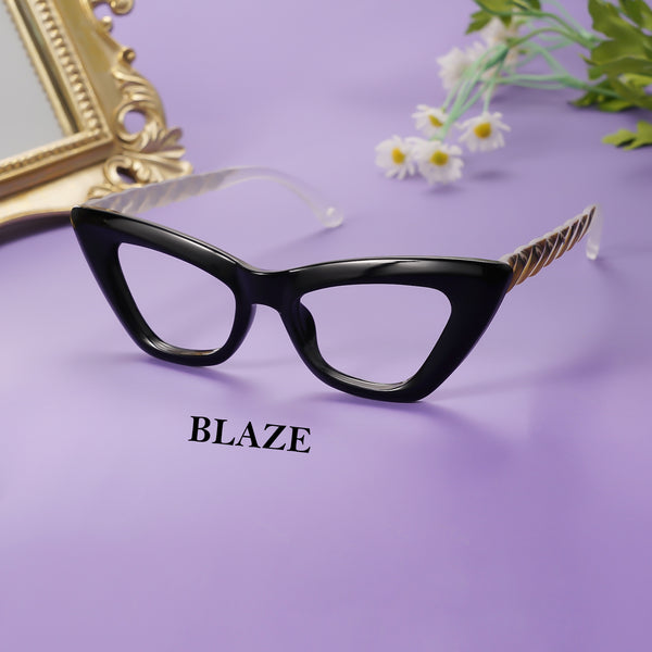 Sojos Blaze Eyeglasses Black Frame