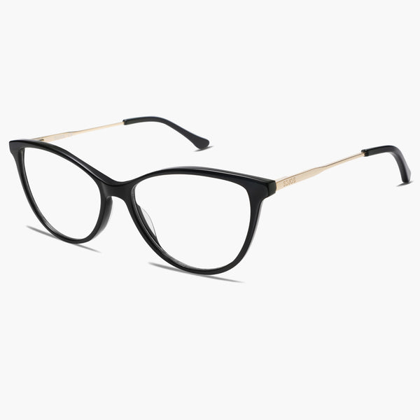 Sojos Blooming Eyeglasses Black Frame