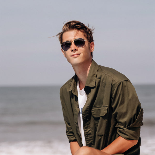 Sojos Breath Sunglasses Black Frame Grey Lens