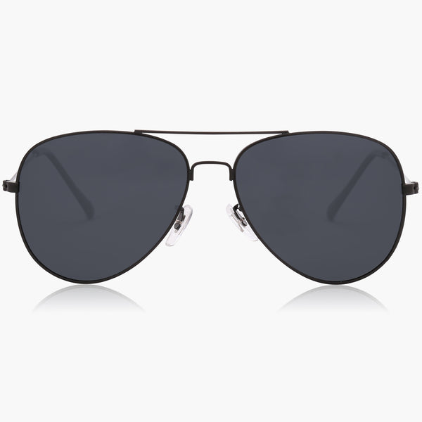 sojos Breath Sunglasses Black Frame Grey Lens