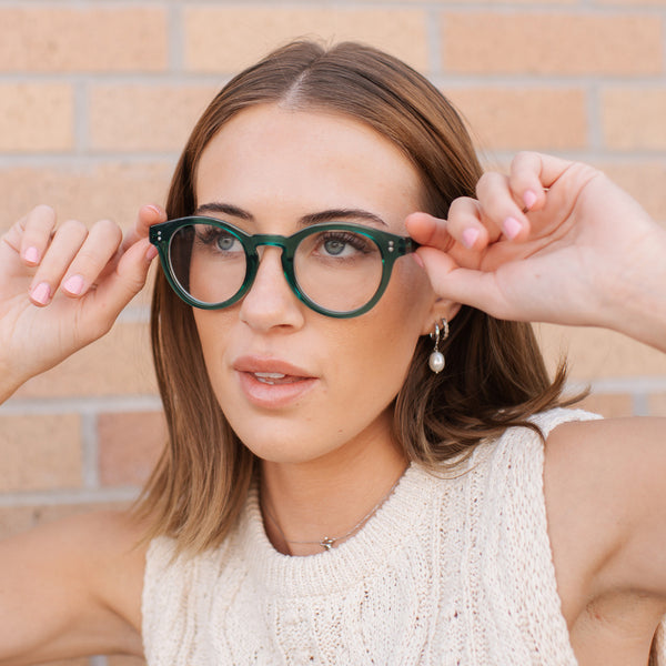 Sojos Brielle Eyeglasses Green Frame