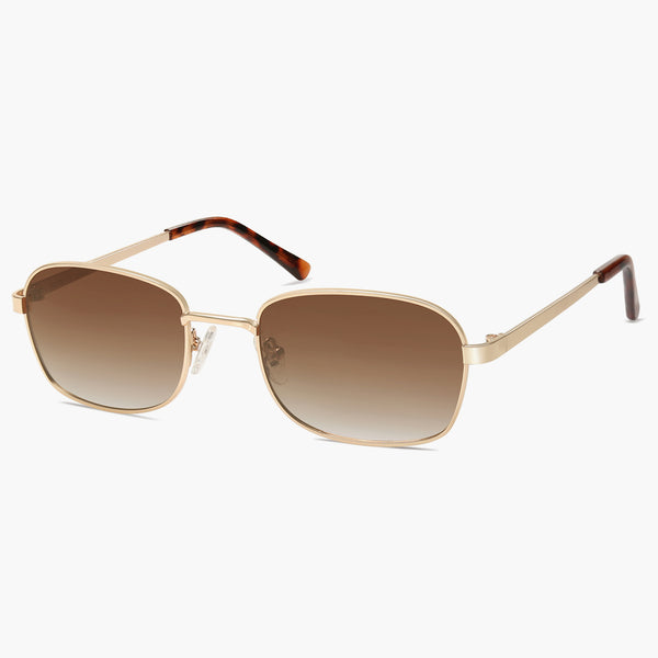 Sojos CECILIA Sunglasses Gold Frame Brown Lens