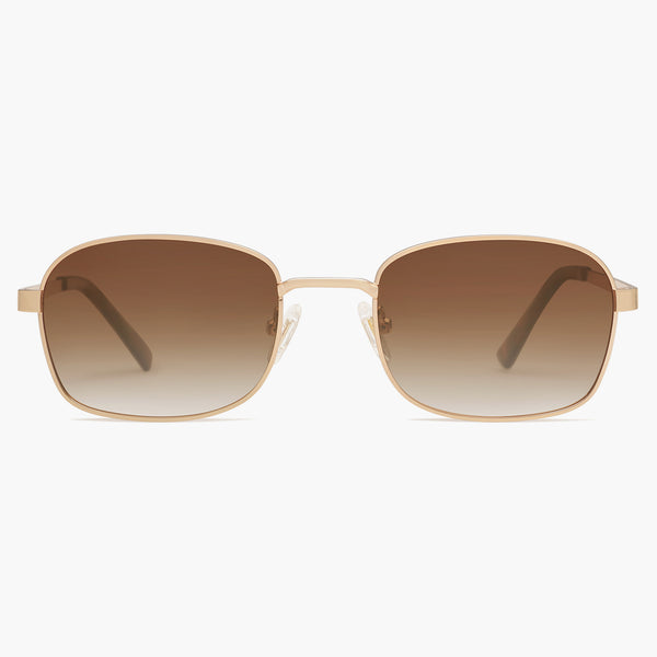 sojos CECILIA Sunglasses Gold Frame Brown Lens