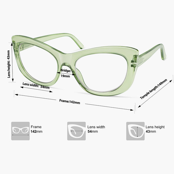 Sojos Celeste Eyeglasses Black Frame