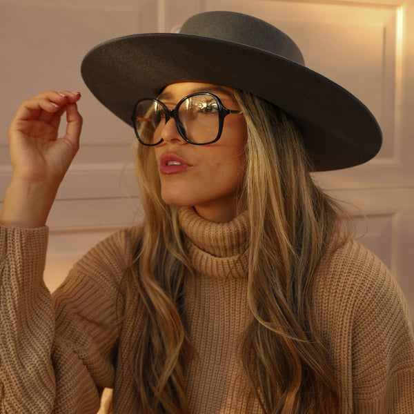 Sojos Crossfade Eyeglasses Crystal Brown Frame