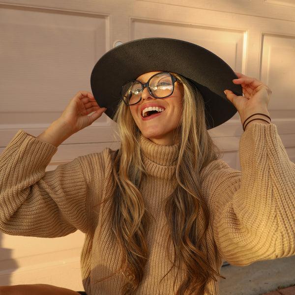 Sojos Crossfade Eyeglasses Crystal Brown Frame