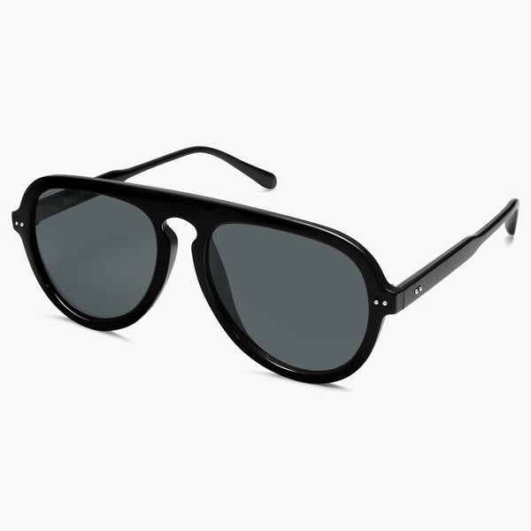 Sojos DOROTHY Sunglasses Black Frame Grey Lens