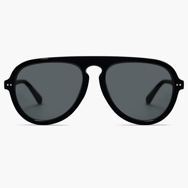 sojos DOROTHY Sunglasses Black Frame Grey Lens