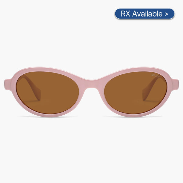 Sojos Echo Sunglasses Pink Frame Brown Lens