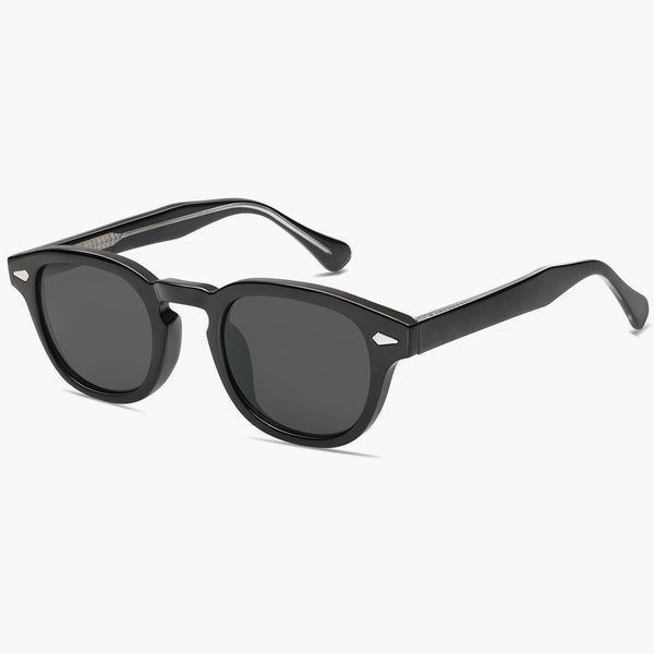 Sojos EDDEY Sunglasses Black Frame Grey Lens