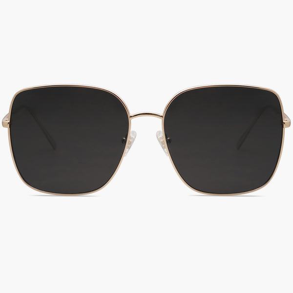 sojos Eternal Sunglasses Gold Frame Grey Lens