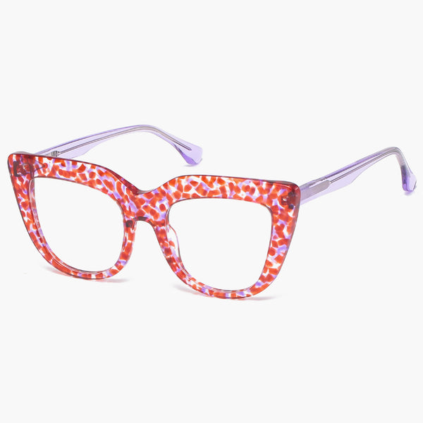 Sojos Groovy Eyeglasses Red Frame