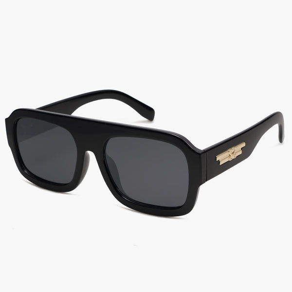 Sojos GUARD Sunglasses Black Frame Grey Lens