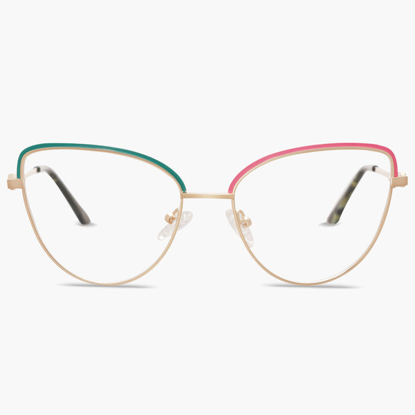 Sojos Haze Eyeglasses Black And White Frame