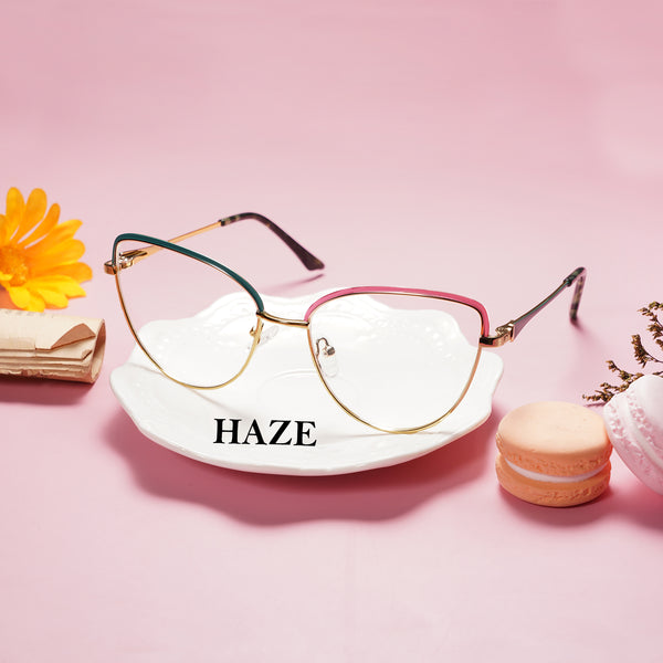 Sojos Haze Eyeglasses Black And White Frame