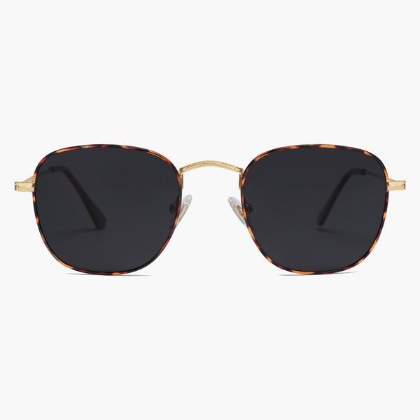 Sojos Hometown Sunglasses Gold Frame Grey Lens