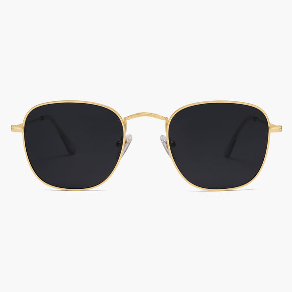 sojos Hometown Sunglasses Gold Frame Grey Lens