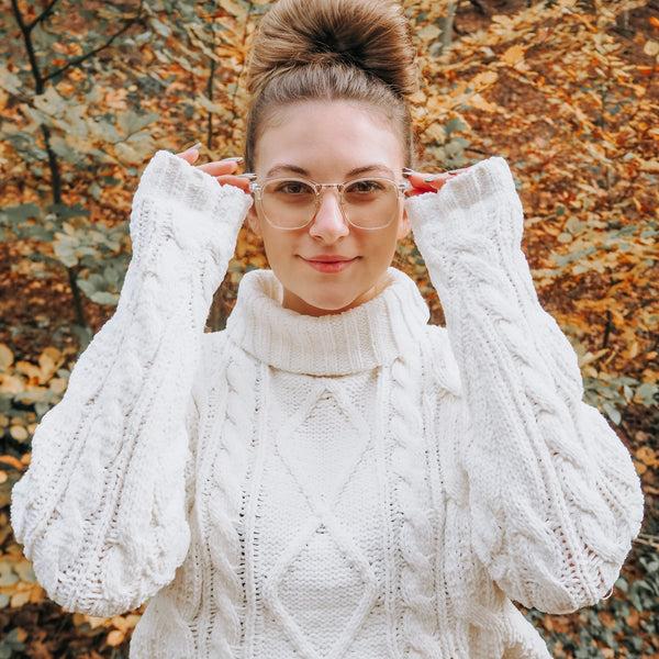 Sojos Immortals Eyeglasses Black Frame Gold Rim