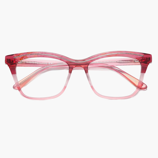 Sojos Innovate Eyeglasses Red Pink Frame