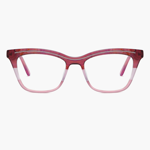 sojos Innovate Eyeglasses Red Pink Frame