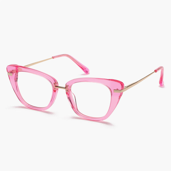 Sojos Ivory Eyeglasses Black Frame