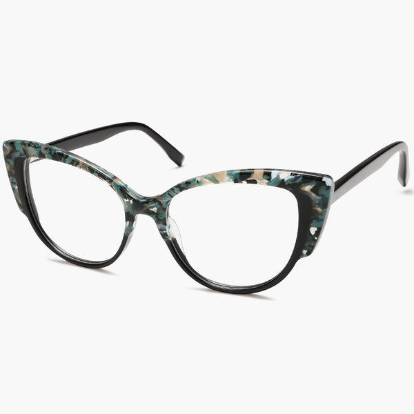 Sojos LILA Eyeglasses Black And Green Frame