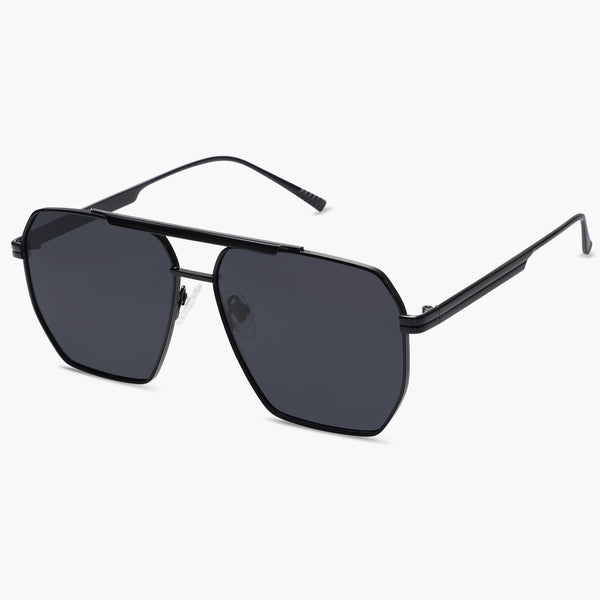 Sojos PIONEER Sunglasses Black Frame Black Lens