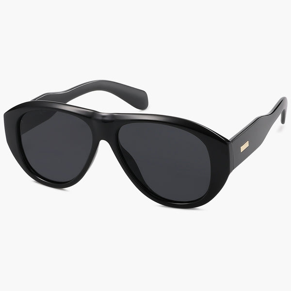 Sojos PLENTY Sunglasses Black Frame Grey Lens