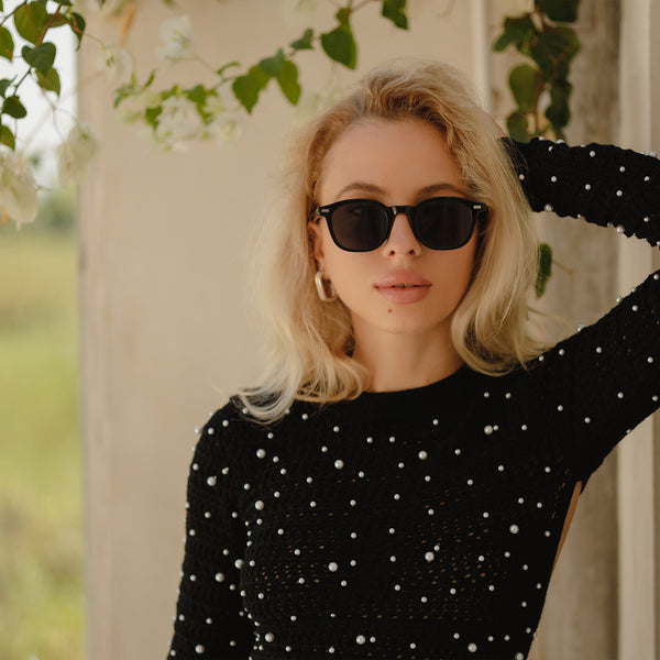 Sojos REMEMBER Sunglasses Black Frame Grey Lens