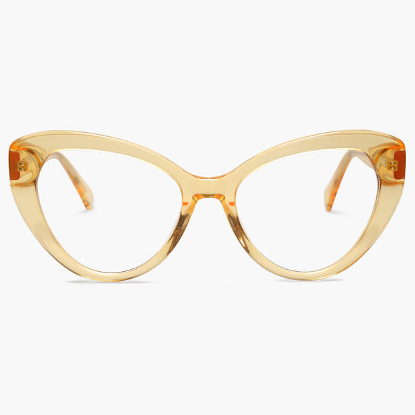 sojos Seve Eyeglasses Clear Brown Frame