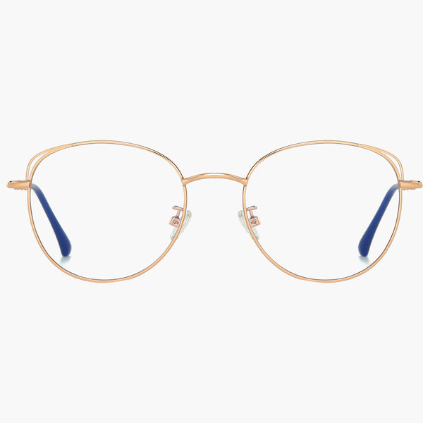 Sojos She Young Eyeglasses Gold Frame