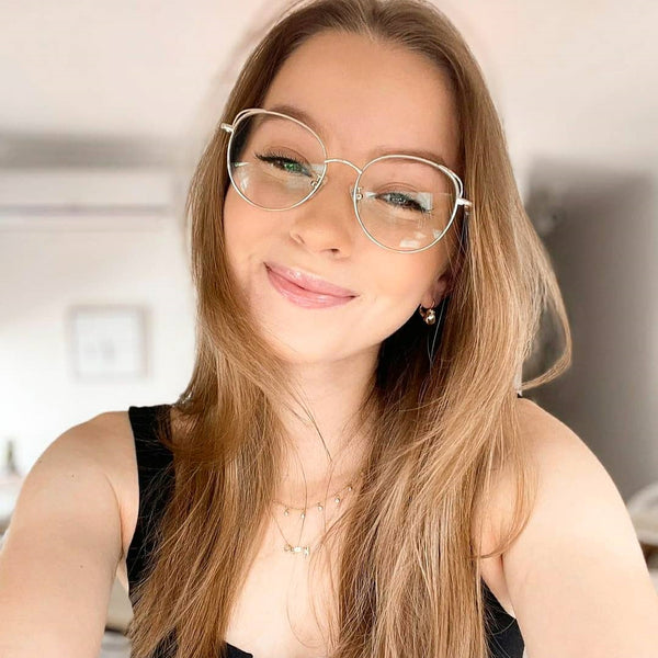 Sojos She Young Eyeglasses Gold Frame