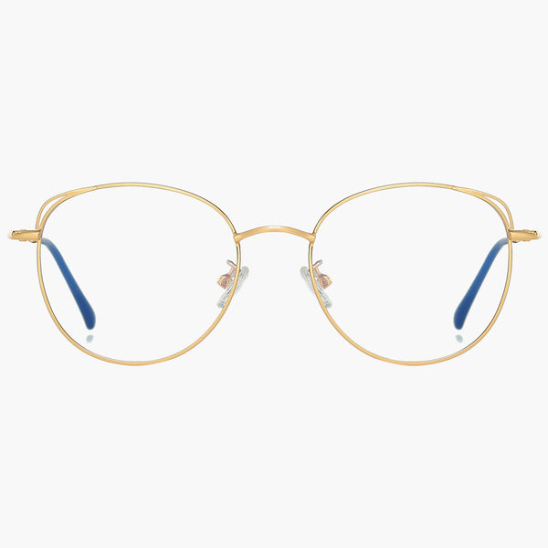 sojos She Young Eyeglasses Gold Frame