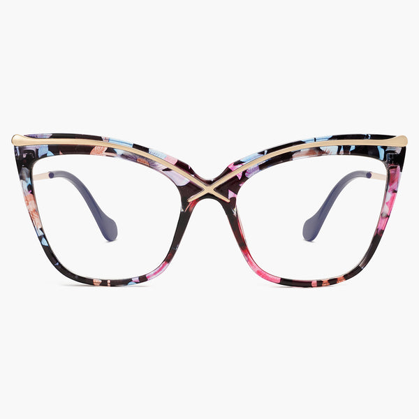 sojos Signal Eyeglasses Pink Tortoise Frame