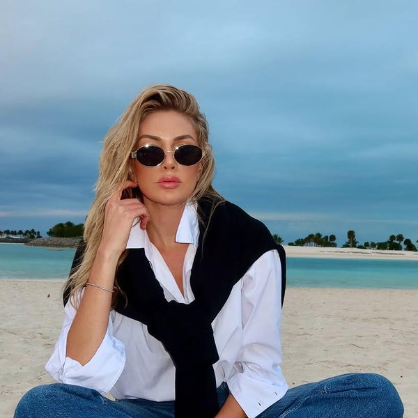 Sojos SJ1217 Sunglasses Gold Frame Grey Lens