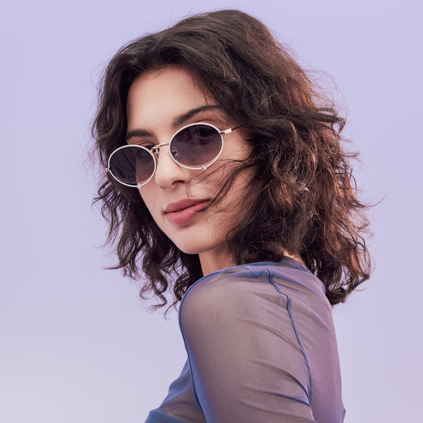 Sojos SJ1240 Sunglasses Gold Frame Grey Lens