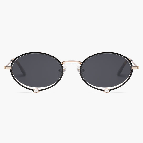 sojos SJ1240 Sunglasses Gold Frame Grey Lens