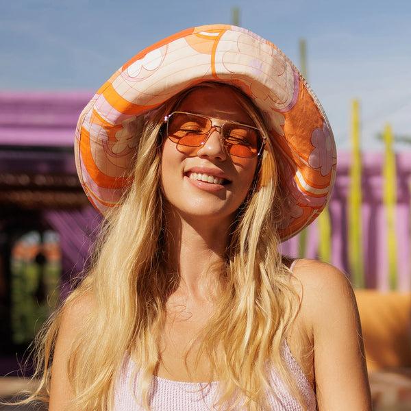 Sojos SJ1246 Sunglasses Gold Frame Grey Lens