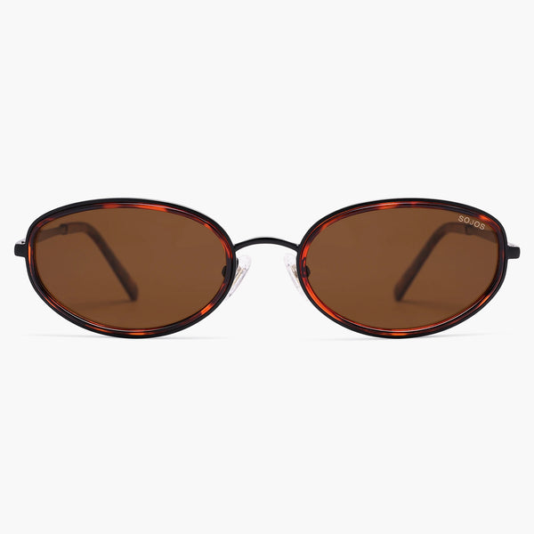 sojos SJ1248 Sunglasses Tortoise Frame Brown Lens