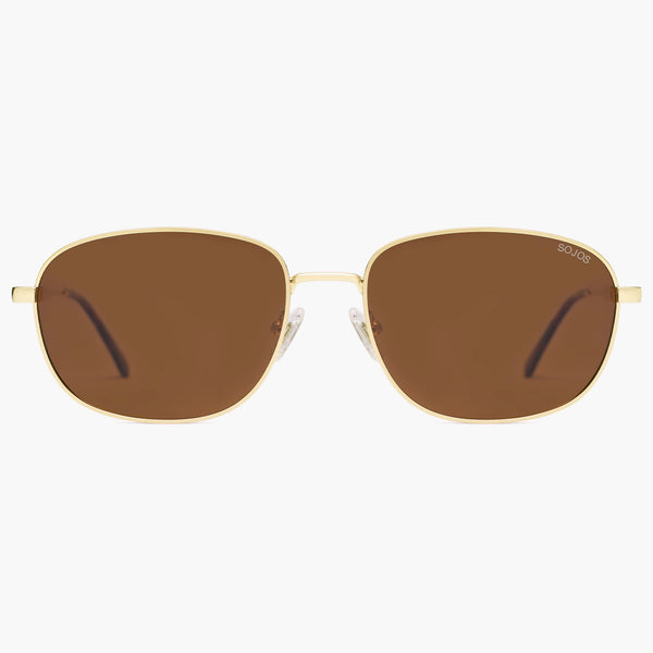 Sojos SJ1276 Sunglasses Gold Frame Grey Lens