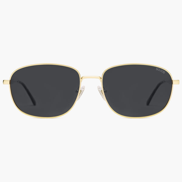 sojos SJ1276 Sunglasses Gold Frame Grey Lens