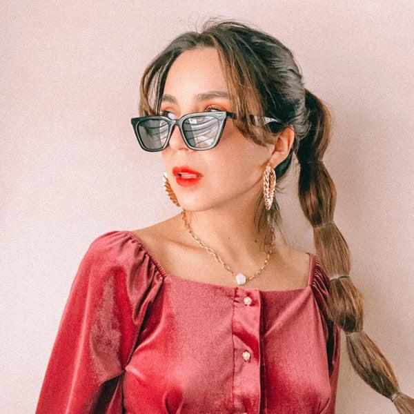 Sojos SJ2169 Sunglasses Black Frame Grey Lens