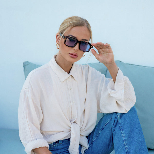 Sojos SJ2345 Sunglasses Black Frame Grey Lens