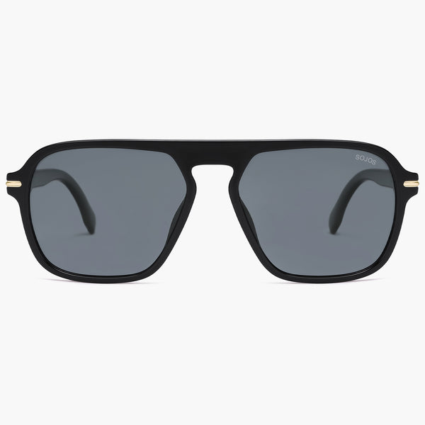 sojos SJ2370 Sunglasses Black Frame Grey Lens
